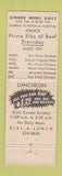 Matchbook Cover - Midway Chuck Wagon San Diego CA