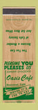 Matchbook Cover - Oasis Cafe Beaumont CA