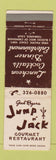 Matchbook Cover - Jump n Jack Restaurant Torrance CA WEAR