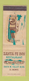 Matchbook Cover - Santa Fe Inn Restaurant El Monte CA WEAR