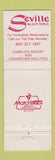 Matchbook Cover - Seville Beach Hotel Miami Beach FL