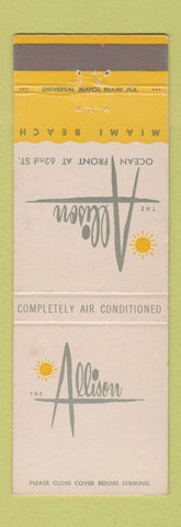 Matchbook Cover - Allison Hotel Miami Beach FL WEAR