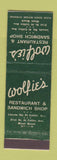 Matchbook Cover - Wolfie's Restaurant Miami Beach FL