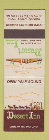 Matchbook Cover - Desert Inn Miami Beach FL