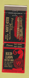 Matchbook Cover - Red Lion Motor Inns Miami Beach FL