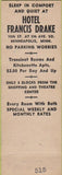 Matchbook Cover - Hotel Francis Drake Minneapolis MN