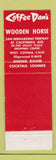 Matchbook Cover - Wooden Horse Coffee Dan's West Covina CA