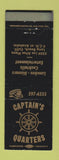 Matchbook Cover - Captain's Quarters Restaurant Long Beach CA WORN