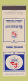 Matchbook Cover - TJ Restaurant Rosemead CA WEAR