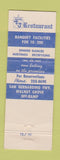 Matchbook Cover - TJ Restaurant Rosemead CA WEAR
