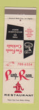 Matchbook Cover - Pump Room Restaurant Sherman Oaks CA