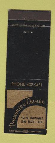 Matchbook Cover - Brownie's Annex Long Beach CA