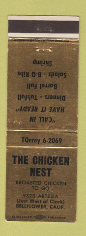 Matchbook Cover - Chicken Nest Restaurant Bellflower CA