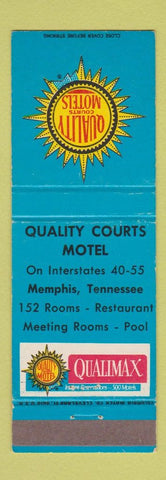 Matchbook Cover - Quality Court Motel Memphis TN WEAR