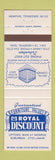 Matchbook Cover - Royal Discount Furniture Memphis TN