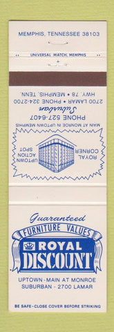 Matchbook Cover - Royal Discount Furniture Memphis TN
