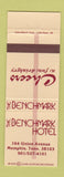 Matchbook Cover - Benchmark Hotel Memphis TN