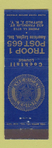 Matchbook Cover - American Legion Troop Post Buffalo NY