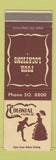 Matchbook Cover - Colonial Kitchen Lackawanna Buffalo Blasdell NY SAMPLE
