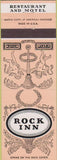Matchbook Cover - Rock Inn  and  Motel Adrian MI