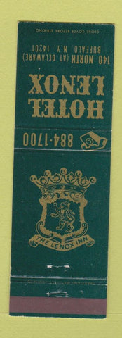 Matchbook Cover - Hotel Lenox Buffalo NY
