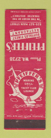 Matchbook Cover - Pfeiffer's Restaurant Buffalo NY