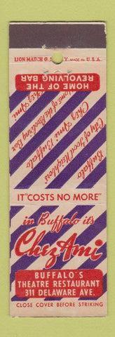Matchbook Cover - Chez Ami Buffalo NY girlie