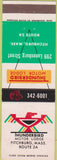 Matchbook Cover - Thunderbird Motor Lodge Fitchburg Ma