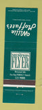 Matchbook Cover - Willie Moffatt's Memphis Flyer TN