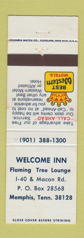 Matchbook Cover - Welcome Inn Best Western Memphis tN