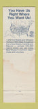 Matchbook Cover - Welcome Inn Best Western Memphis tN