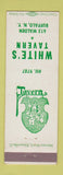 Matchbook Cover - White's Tavern Buffalo NY