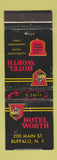 Matchbook Cover - Hotel Worth Buffalo NY WEAR