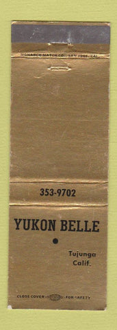 Matchbook Cover - Yukon Belle Tujunga CA