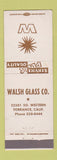 Matchbook Cover - Walsh Glass Torrance CA