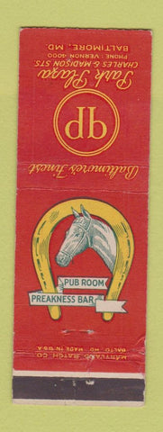 Matchbook Cover - Park Plaza Baltimore MD WEAR