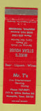 Matchbook Cover - Mike's Steak House Mr T's Memphis TN