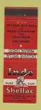 Matchbook Cover - Indo Shellac Pure Gum Memphis TN