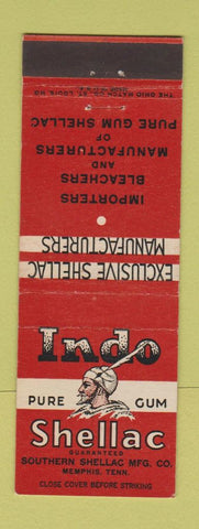 Matchbook Cover - Indo Shellac Pure Gum Memphis TN