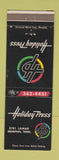 Matchbook Cover - Holiday Press Memphis TN