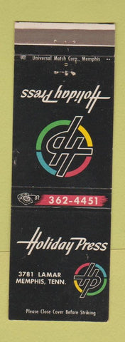 Matchbook Cover - Holiday Press Memphis TN