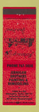 Matchbook Cover - Jernigan Bros Painting Memphis TN