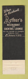Matchbook Cover - Arthur's Village Inn Glendale CA WORN