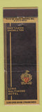 Matchbook Cover - Lord Baltimore Hotel MD WEAR