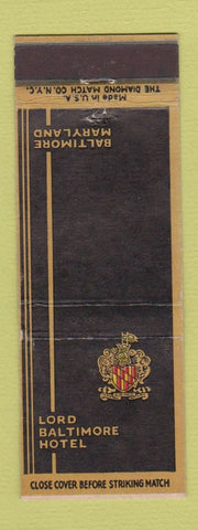 Matchbook Cover - Lord Baltimore Hotel MD WEAR