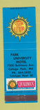 Matchbook Cover - Quality Court Motel Park University College Park MD
