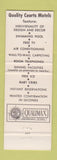 Matchbook Cover - Quality Court Motel Park University College Park MD