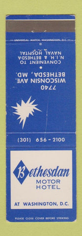 Matchbook Cover - Bethesdan Motor Hotel Bethesda MD WEAR