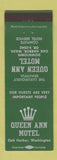 Matchbook Cover - Queen Ann Motel Oak Harbor WA