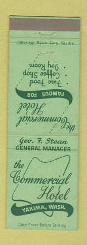 Matchbook Cover - Commercial Hotel Yakima WA